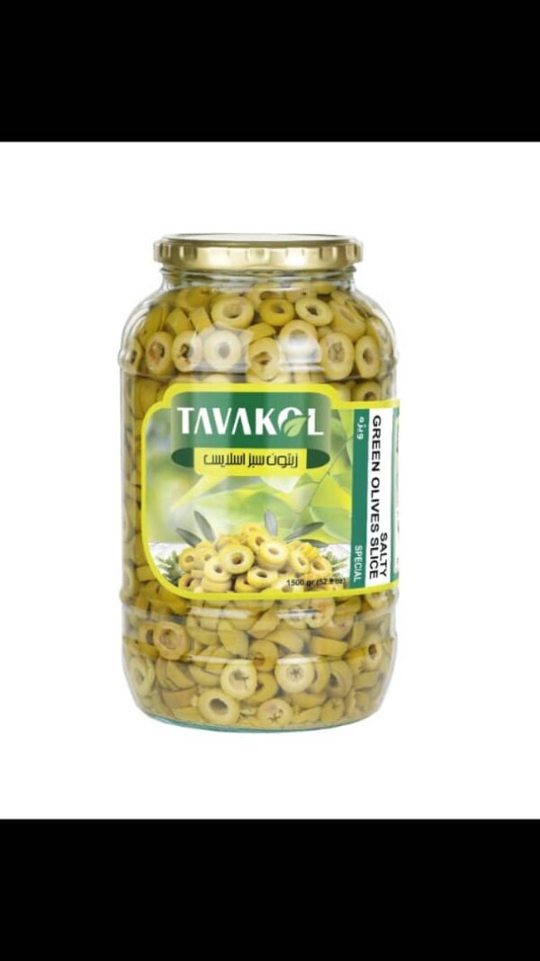 زیتون اسلایس 1500گ توکل