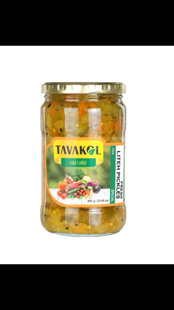 ترشی لیته معمولی 680گ توکل